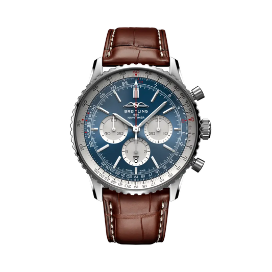 Breitling Navitimer B01 Chronograph 46 Blu/Pelle