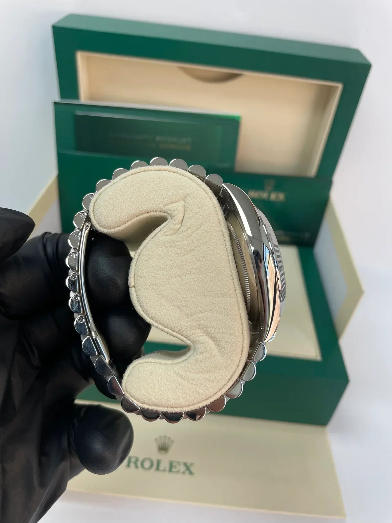 Daydate 128239 Oro Bianco-Bianco Numeri Romani 40 mm