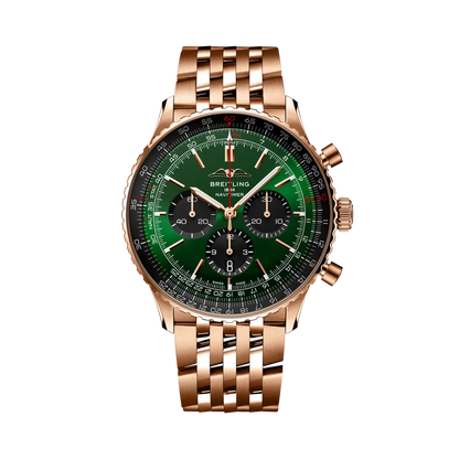 Breitling Navitimer B01 Chronograph 46 Verde/Oro rosa