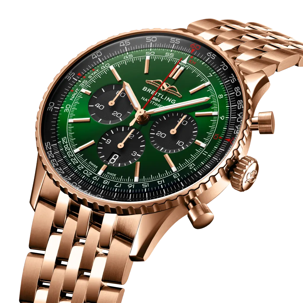 Breitling Navitimer B01 Chronograph 46 Verde/Oro rosa