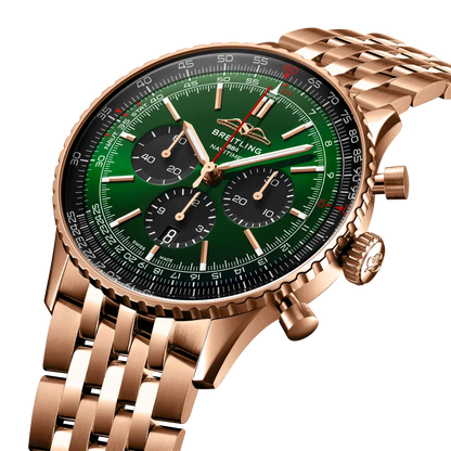 Breitling Navitimer B01 Chronograph 46 Verde/Oro rosa